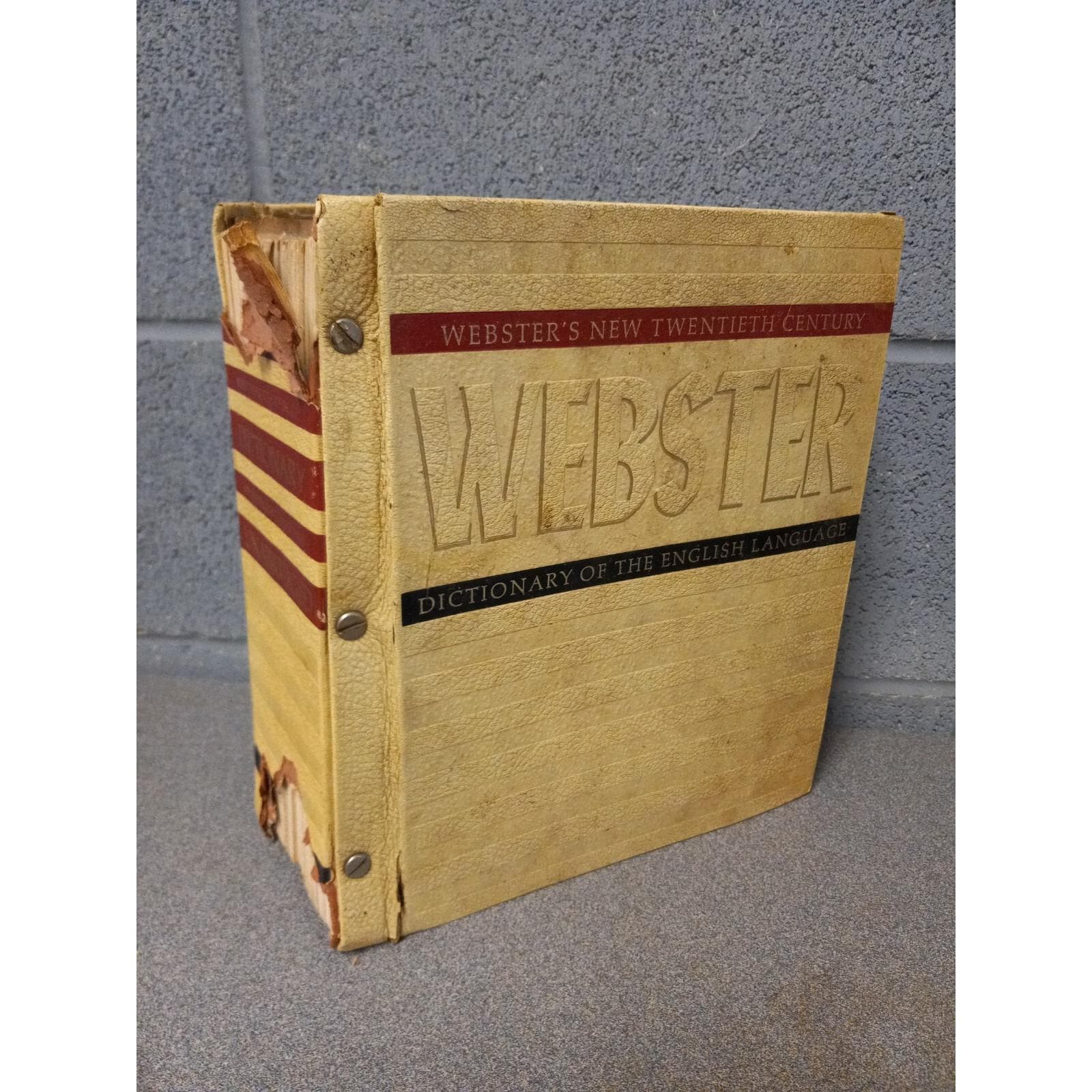 Vintage Webster Dictionary - Etsy