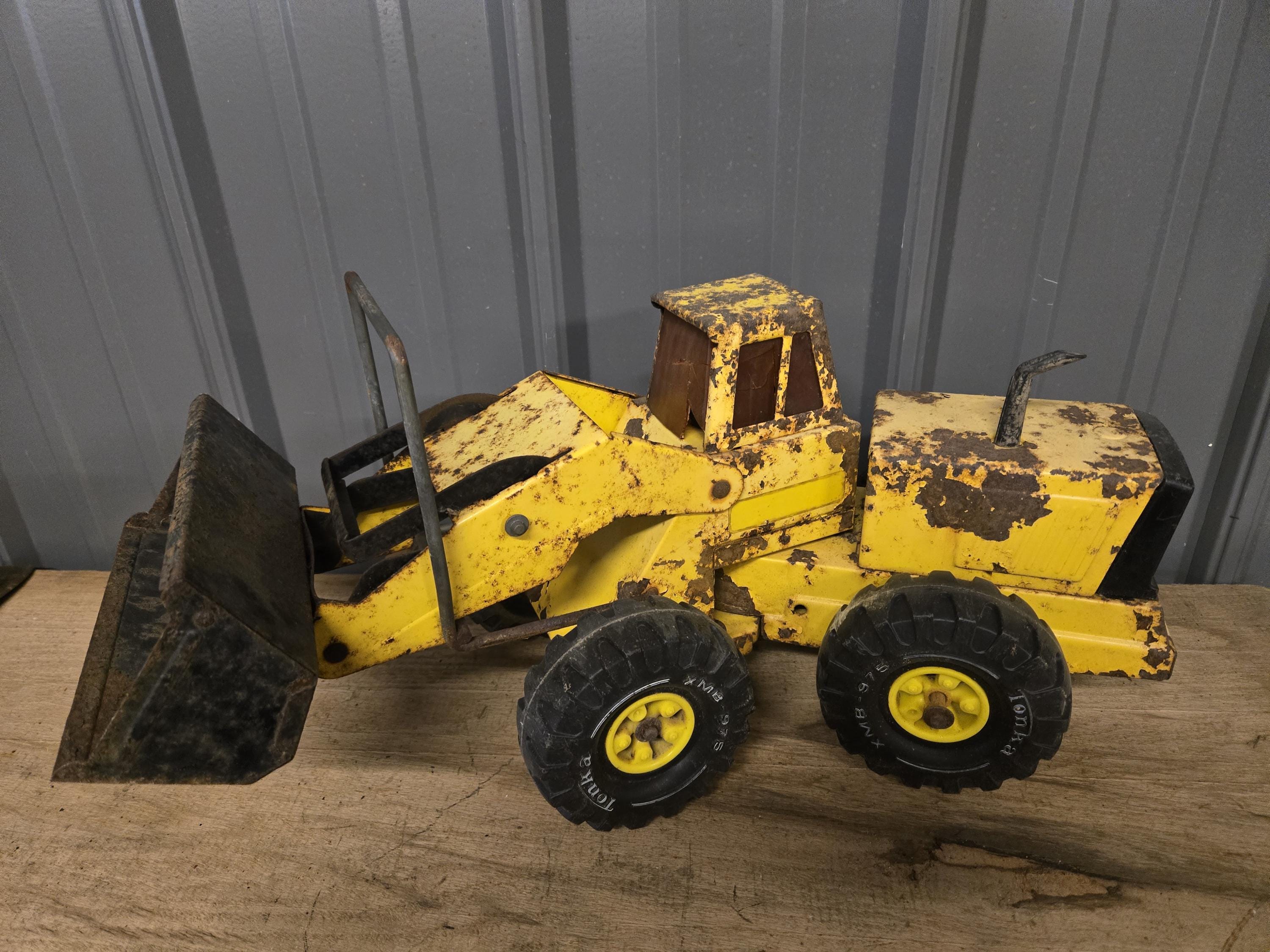 Vintage Mighty Tonka Turbo Diesel Front End Loader Metal Toy