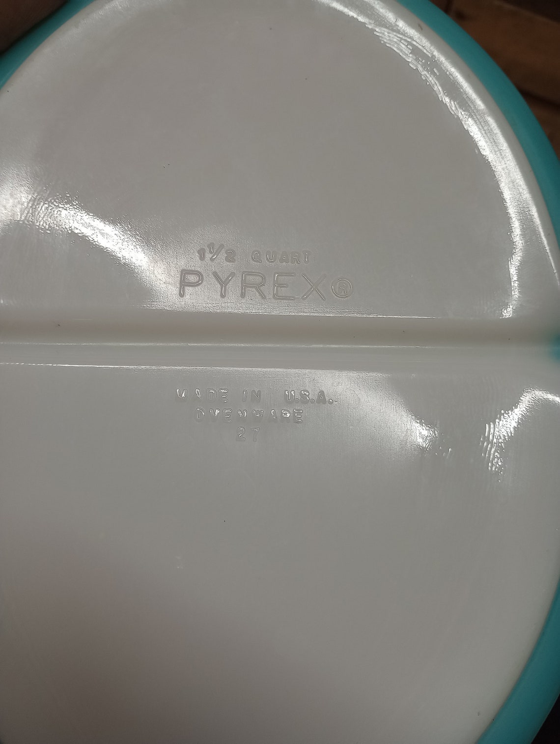 Vintage Pyrex Turquoise Divided Dish Snowflake Pattern - Etsy