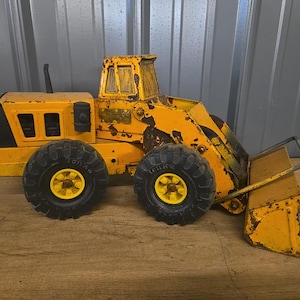 Vintage Mighty Tonka Turbo Diesel Front End Loader Metal Toy Construction Vehicle