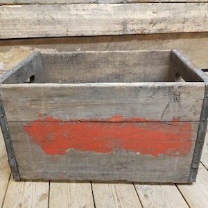 Vintage Wooden Soda Pop Crate Box Decor