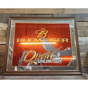Vintage Budweiser Mirror - Etsy
