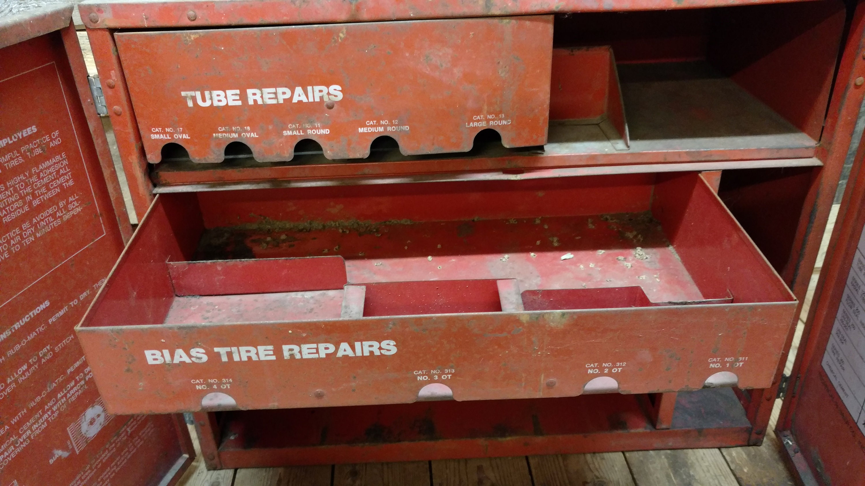 Vintage Tech Steel Tire Repair With Drawers and Front Etsy