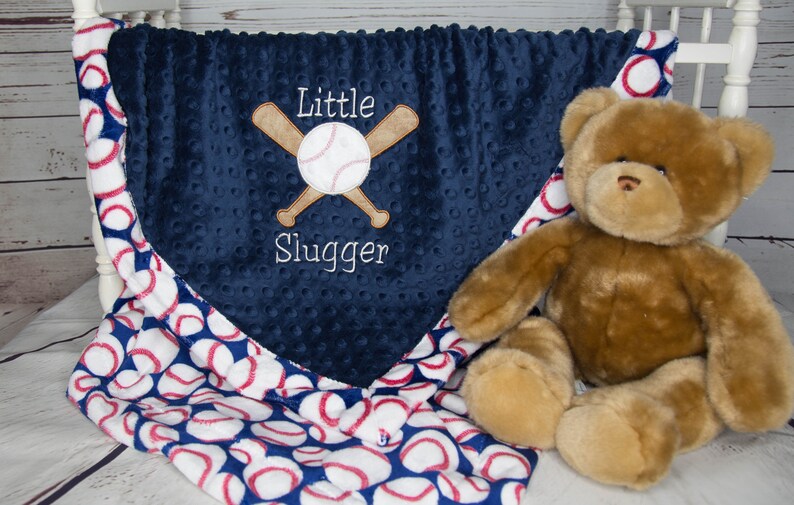 Baseball Crib Bedding Baseball Baby Blanket Personalized Etsy