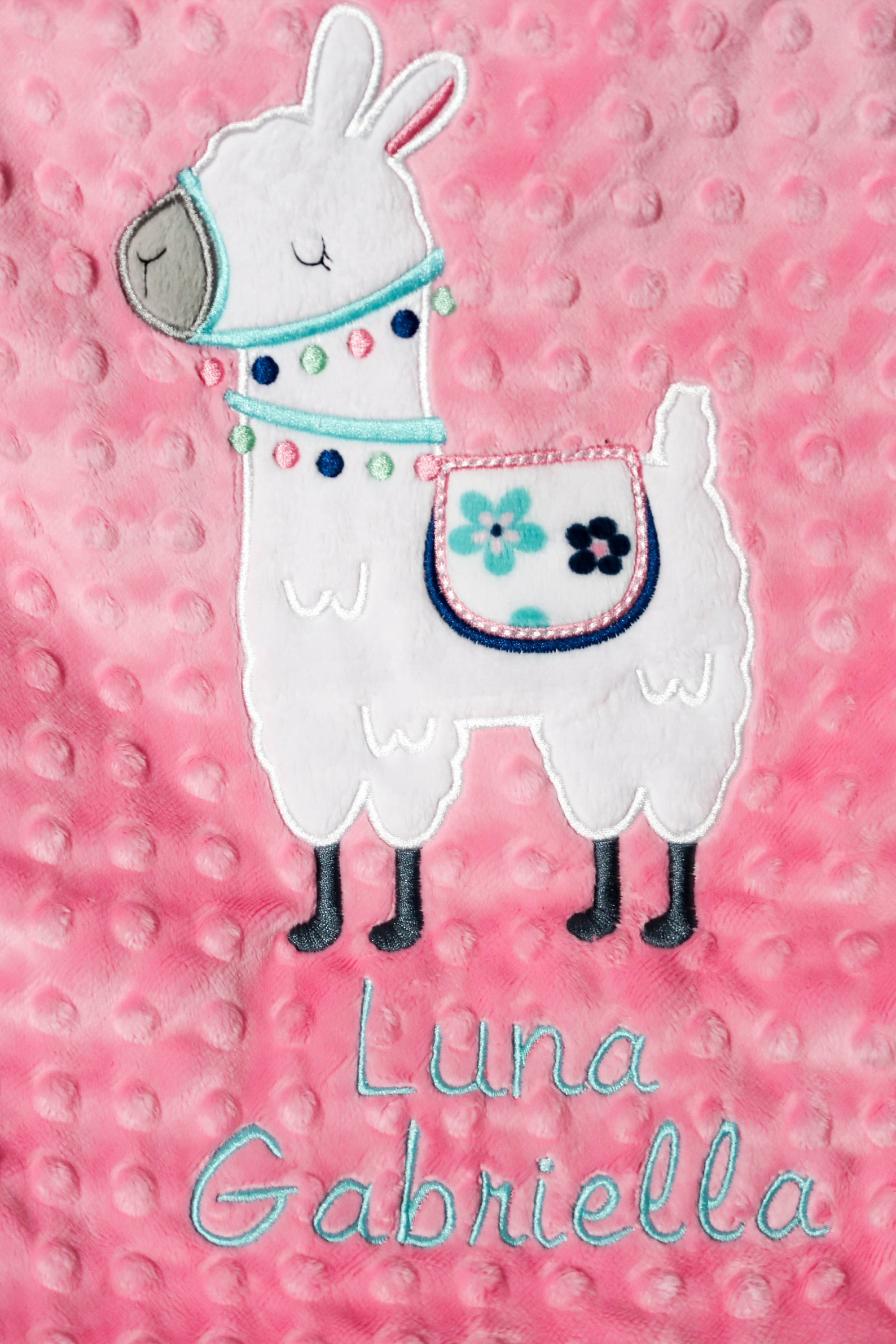Llama Baby Blanket Personalized Baby Blanket Personalized Etsy