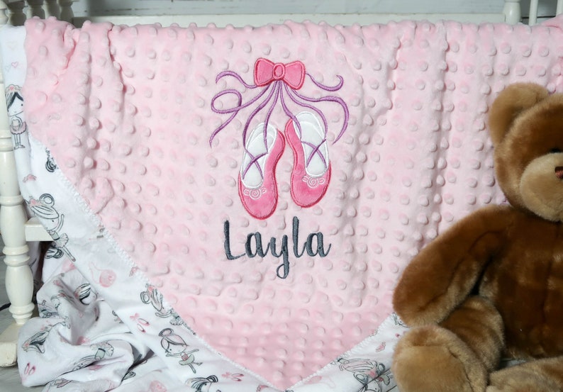 Ballerina Blanket Ballet Crib Bedding Personalized Baby Etsy