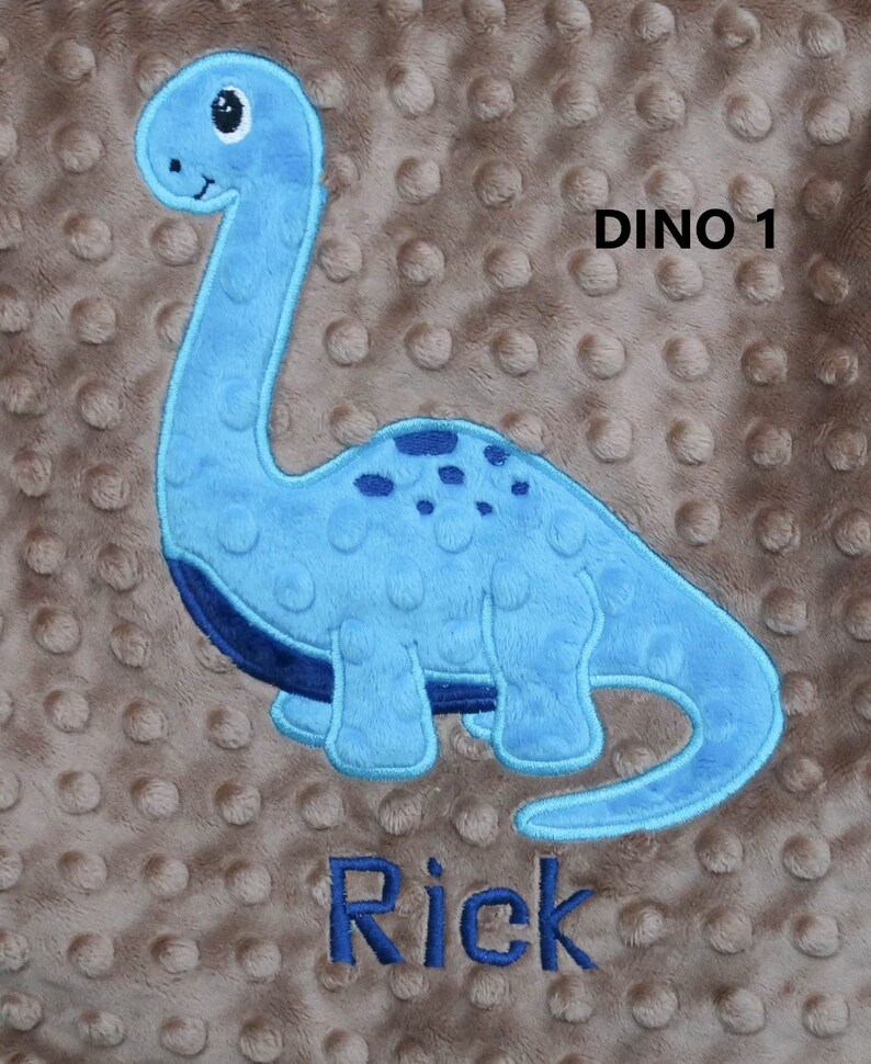 Personalized Minky Baby Blanket Dinosaur Blanket Dinosaur Etsy