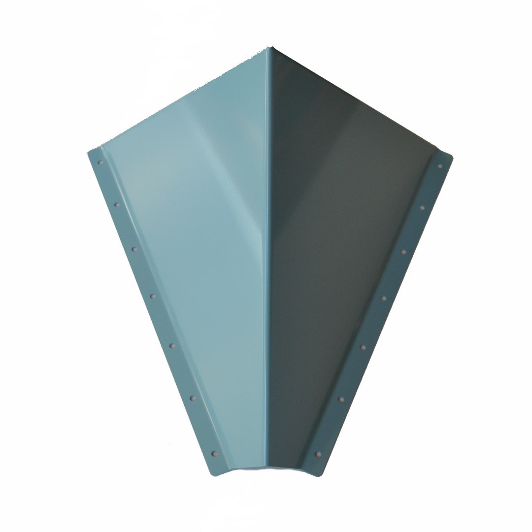 Snow Diverter Roof Cricket light Blue Snow Splitter Stainless Steel