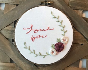 Embroidered Handwritten Note Hoop | Handwritten Note Keepsake | Hand Embroidered Handwriting Keepsake | please read description