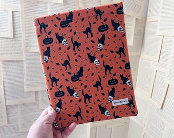 spooky silhouettes book sleeve | book sleeves | bookish accessories | spooky fabrics collection
