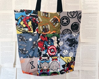 marvel quilted mini tote bag