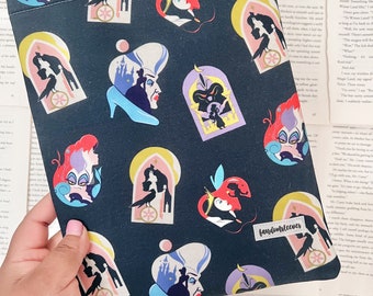 princesses & villains book sleeve | bookish accessories | Disney book sleeves