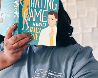 the hating game embroidered tee | joshua templeman | shortcake | lucy hutton | contemporary romance | booktok