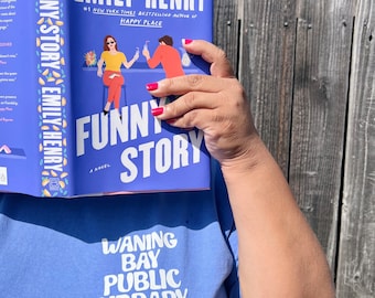 waning bay public library tee | funny story | Emily Henry | bookish merch