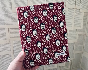 ron swanson book sleeve | bookish accessories | book sleeves | parks and recreation