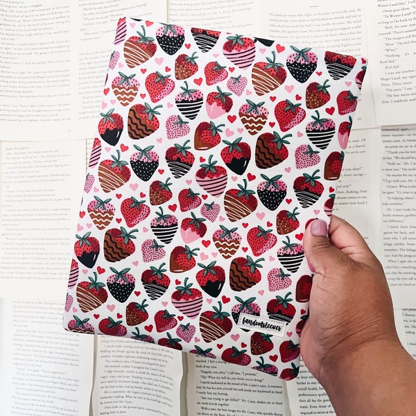 love & chocolate book sleeve | book sleeves | bookish accessories | valentines day collection