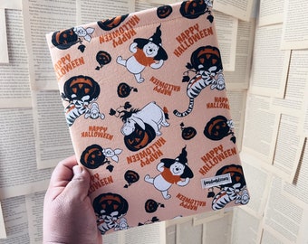 spooky hundred acre woods book sleeve | book sleeves | bookish accessories | spooky fabrics collection