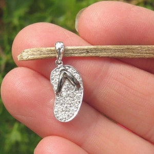 Diamond flip flop pendant shop