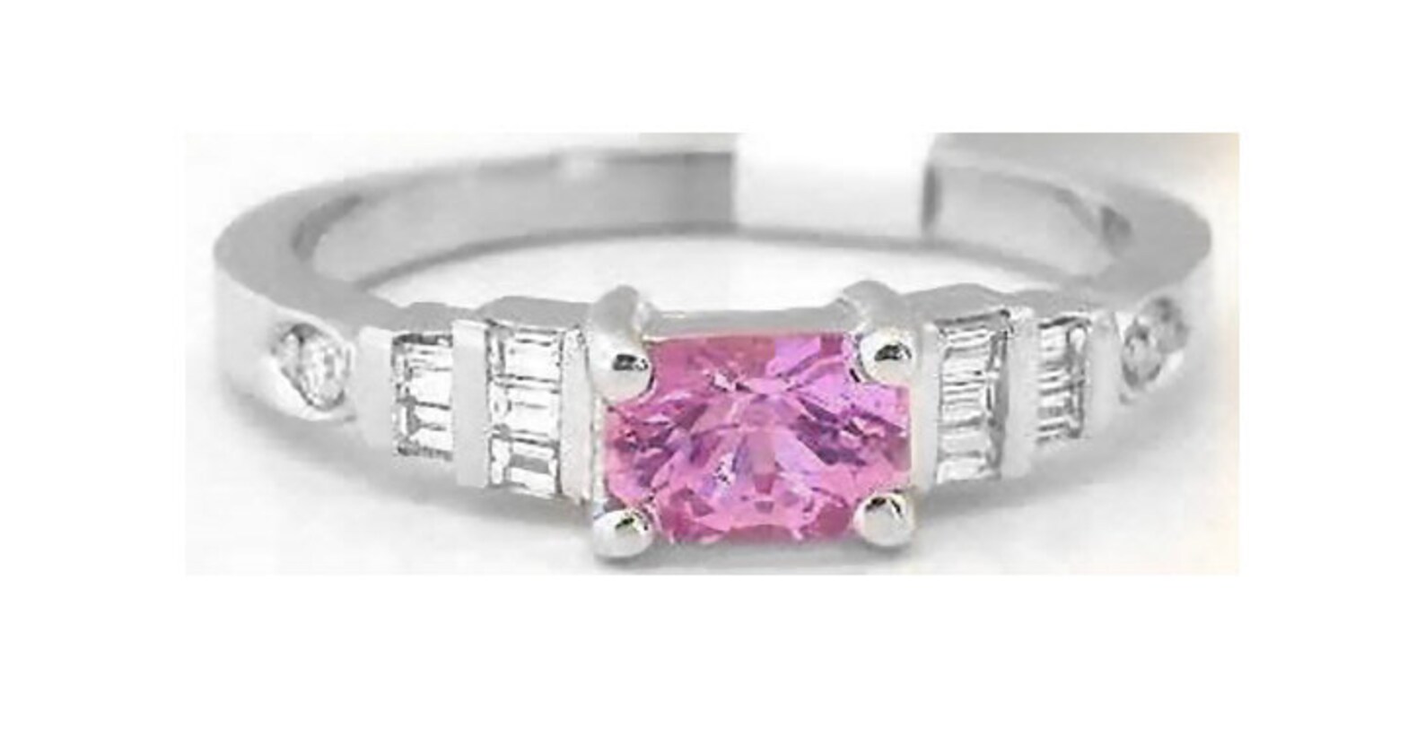 pink sapphire ring white gold pink sapphire ring white gold