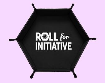 Roll For Initiative Dice Tray, DND Dice Tray, Dungeons And Dragons Dice Tray, Collapsable Dice Tray