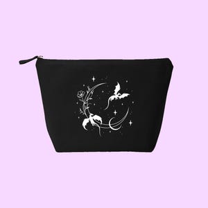 Moon And Dragons Dice Bag, DND Dice Bag, Dungeons And Dragons Dice Bag, DND Accessory Bag