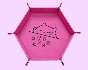 Cat Throwing Dice Dice Tray, DND Dice Tray, Dungeons And Dragons Dice Tray, Collapsable Dice Tray