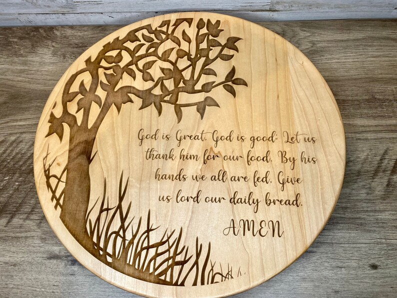 Lazy Susan Laser Engraved Tree of Life Home Decor Wedding Etsy