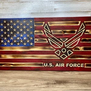Air Force , Armed forces, American Flag Wall Art,  Wooden American Flag, Wood USA Flag, Patriotic Wooden Wall Decor, Don&#39;t Tread on me,