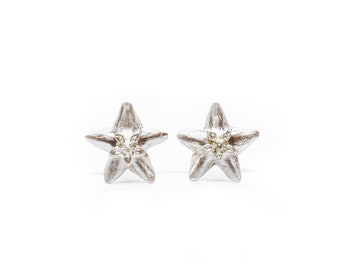 Orecchini a forma di fiore di Hoya bella, orecchini in argento sterling, gioielli artigianali, gioielli ispirati alla natura, gioielli botanici, regalo di gioielli speciale