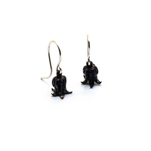 Rosularia serrata bloemoorbellen, sterling zilveren oorbellen, handgemaakte sieraden, botanische sieraden, speciaal sieradencadeau