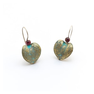 Pittosporum tobira fruit earrings, bronze earrings, handcrafted jewelry, nature-inspired earrings, botanical jewelry, special jewelry gift