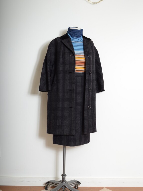 50s wool skirt SET by Meier & Frank Co. / small 26" waist