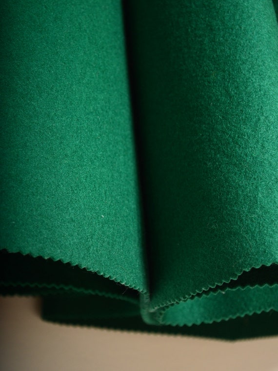 green felted wool circle skirt by designer Toni O… - image 7