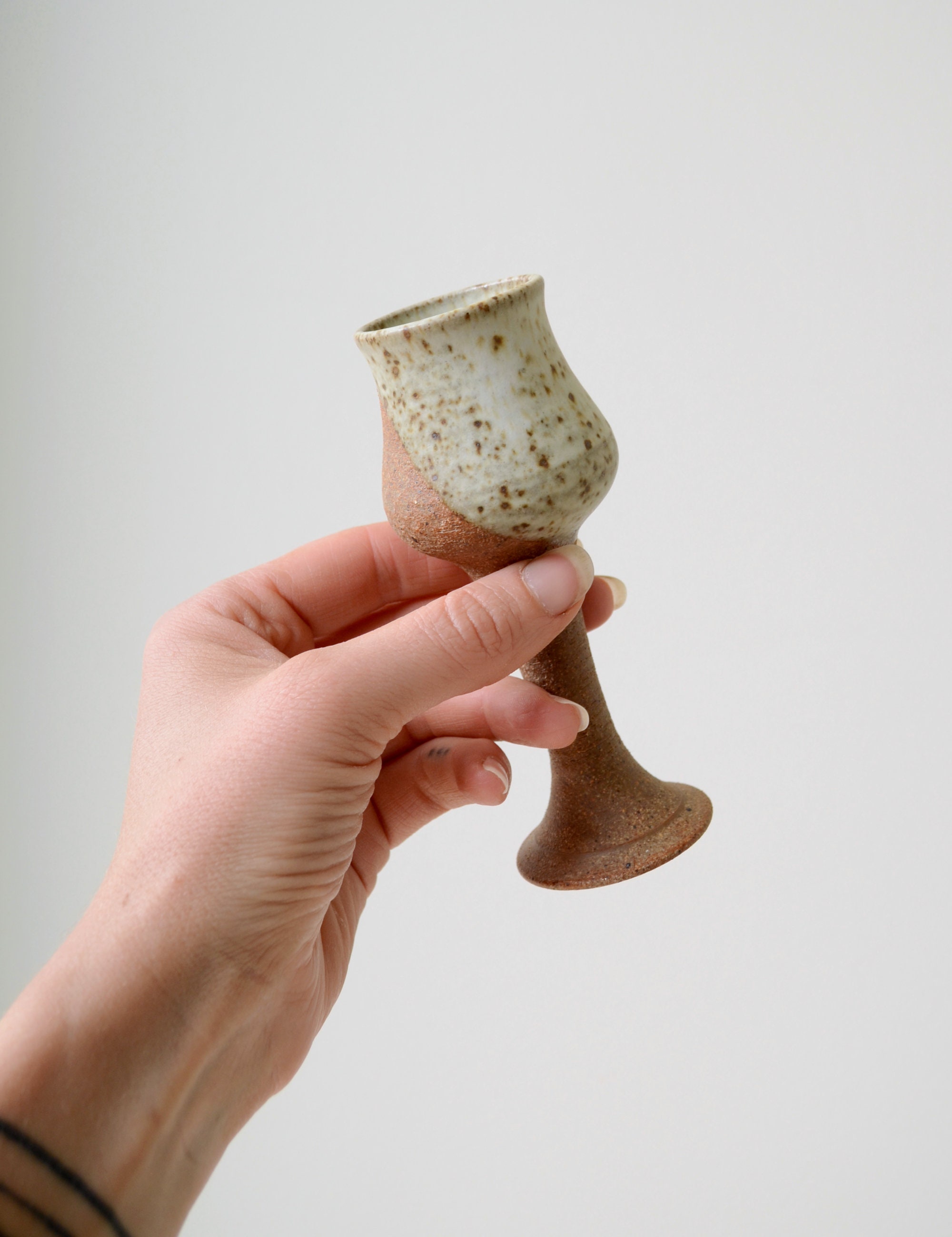 Ceramic Stemmed Shot Glasses