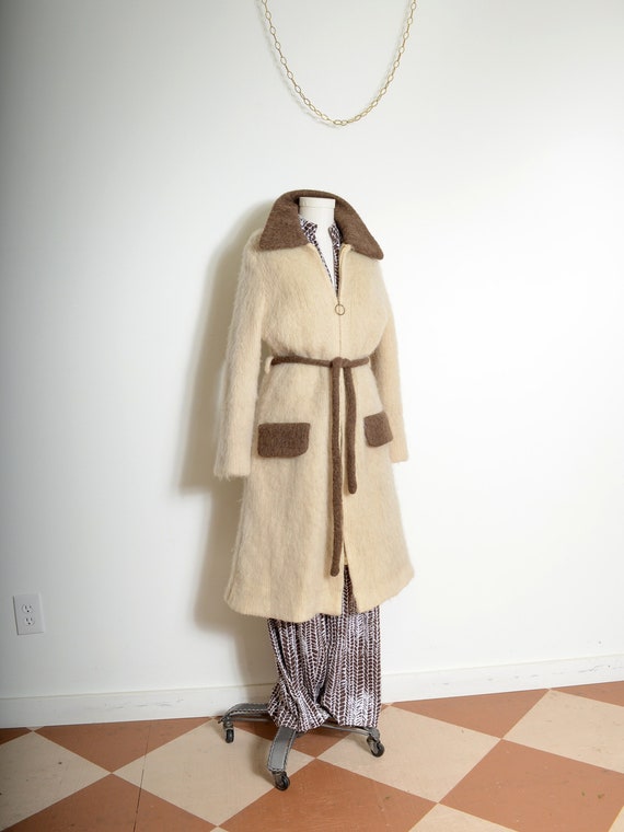 70s mohair duster jacket made in Iceland / medium - large