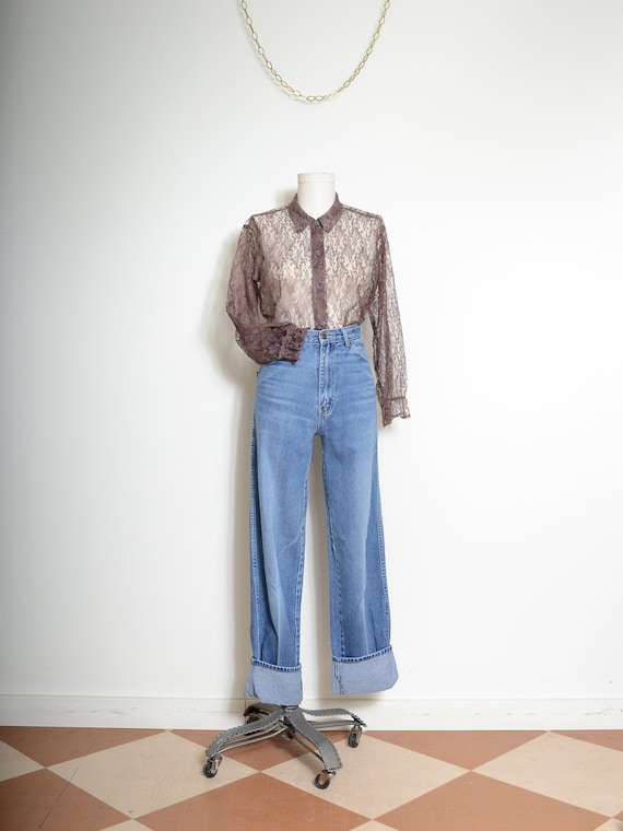 80s Normandee Rose jeans with straight leg / 26" waist