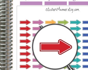 Arrow Stickers Planner Functional Erin Condren Happy Planner Rainbow Calendars organizer stickers