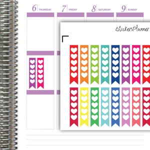 Agenda fonctionnel autocollants liste de contrôle arc-en-ciel Erin Condren Happy Planner Calendriers ihf1RAD1