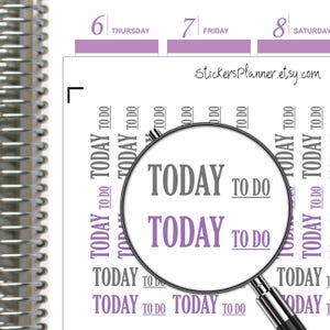 Today to do Stickers agenda Stickers fonctionnels Erin Condren Stickers agenda ik10