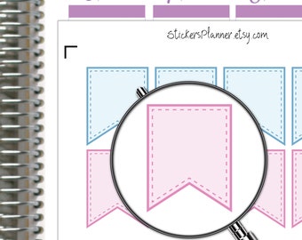 Blanko Sticker Flaggen Sticker Planer Erin Condren funktional Die Cut Happy Planner Regenbogen Kalender journal if1