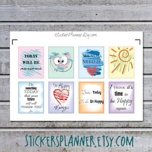 8 inspirerende labelstickers motiverende plannercitaten Erin Condren (ib11-3)
