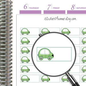 Autobetalingsstickers Planner Erin Condren Happy Planner Road Trip Stickers-organizer elke dag
