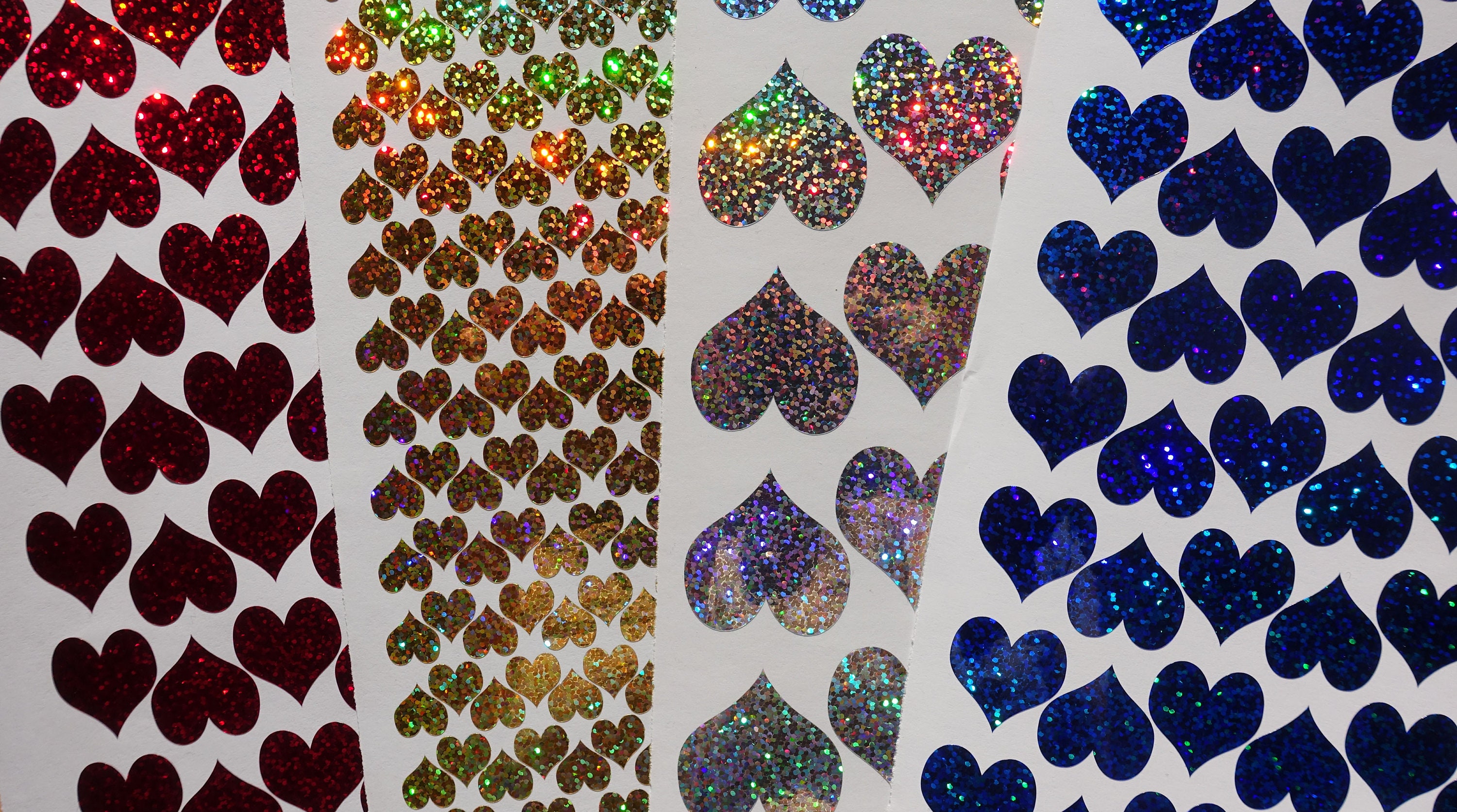 Red Heart Large Glitter Holographic