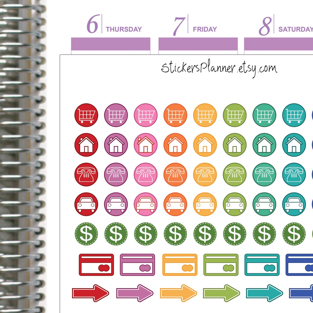 Weekly Planner Weekly Stickers Planner Stickers for Erin - Etsy