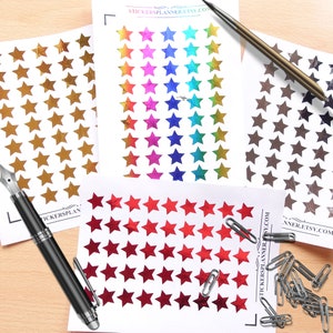 Stickers autocollants FOIL, étoiles, autocollants décoratifs Erin Condren (it1)
