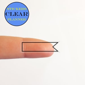 CLEAR stickers planner vlag transparante labels Erin Condren n3CERFL