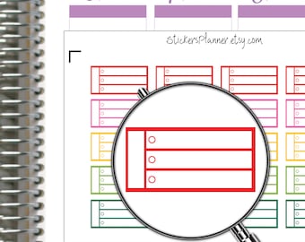 Quarter Boxes Stickers Box Planner Labels Rainbow Erin Condren Planner Happy Planner Functional everyday