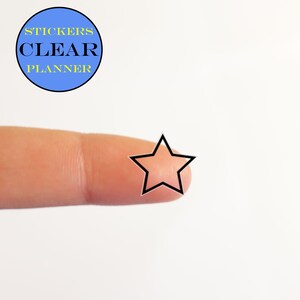 WISSEN sterpictogram planner stickers transparante labels Erin Condren planner organisator alledaagse stickers
