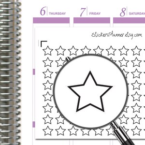 Mini Stars Planner Adesivi icone Erin Condren Etichetta Promemoria organizzatore quotidiano Calendario