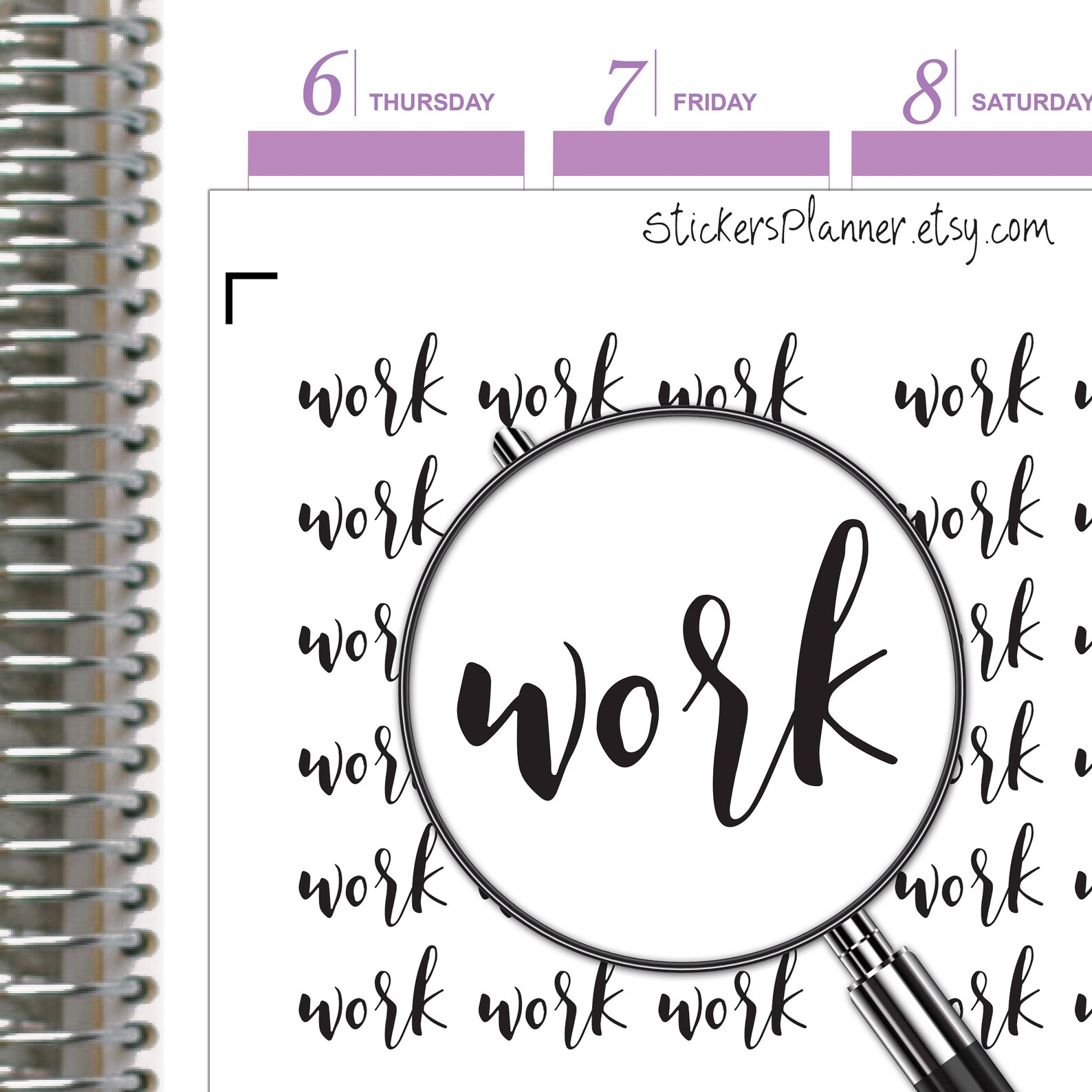 Work Stickers Work Planner Functional Planner Text Stickers Etsy